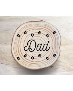 Dog Paw Trail Coaster Set