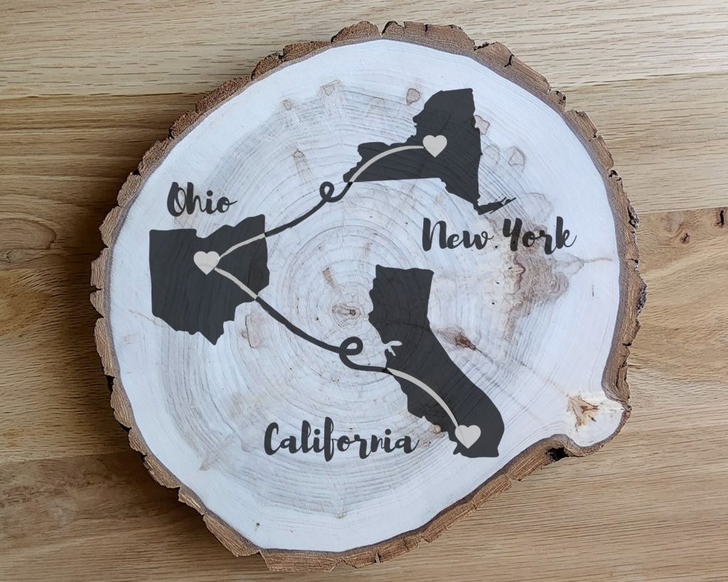 3 State Round Sign