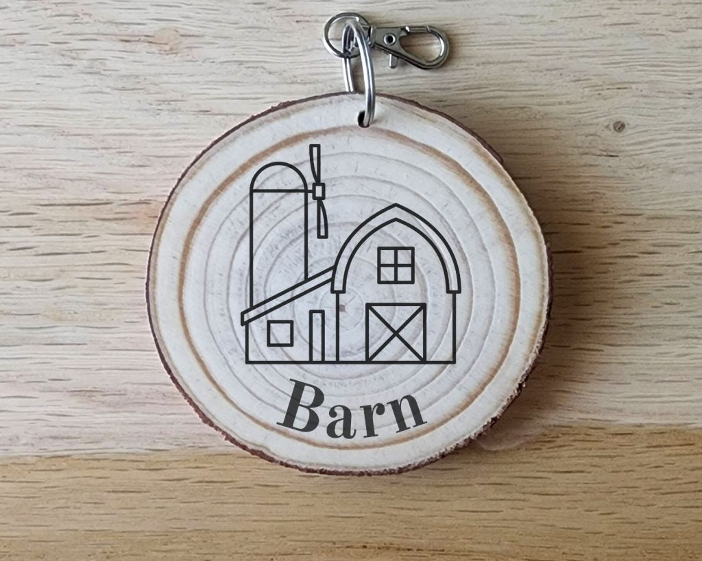 Barn and Tool Keychain