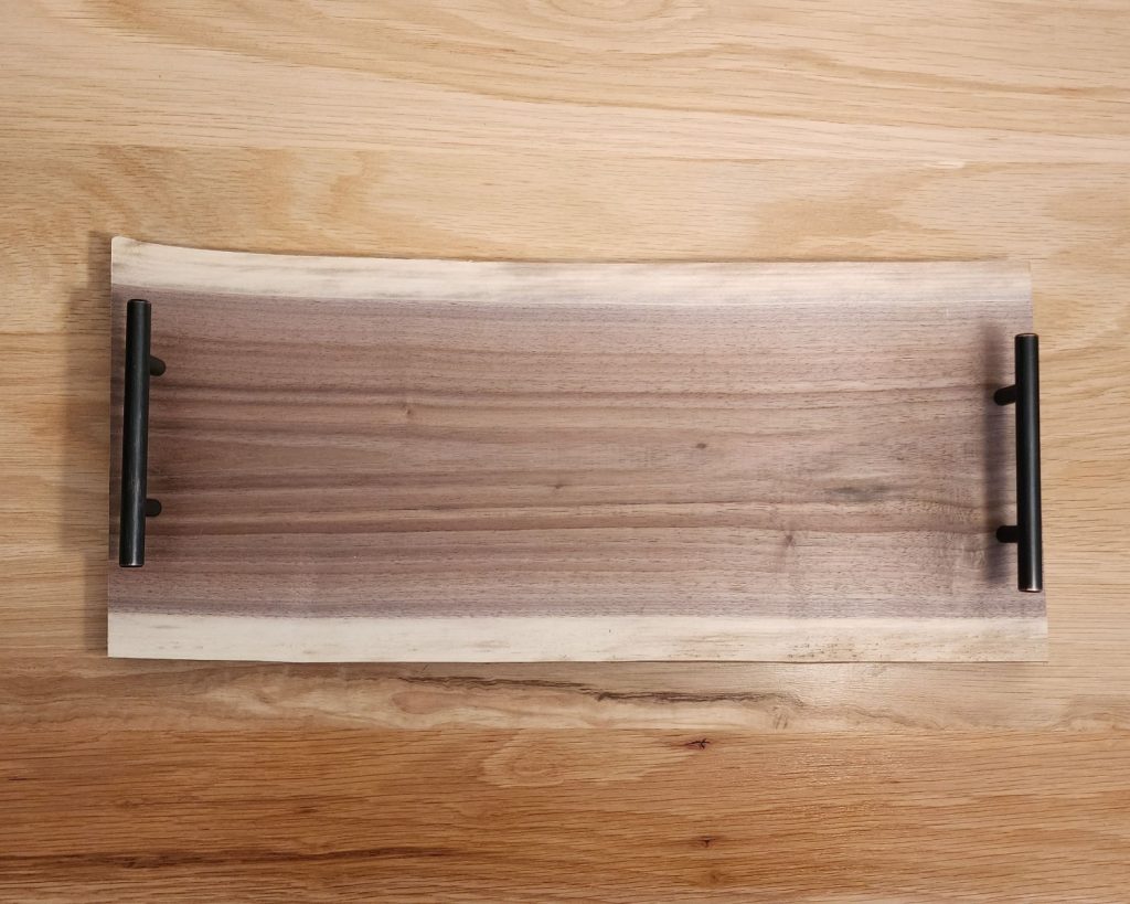 Custom Walnut Live Edge Charcuterie Board